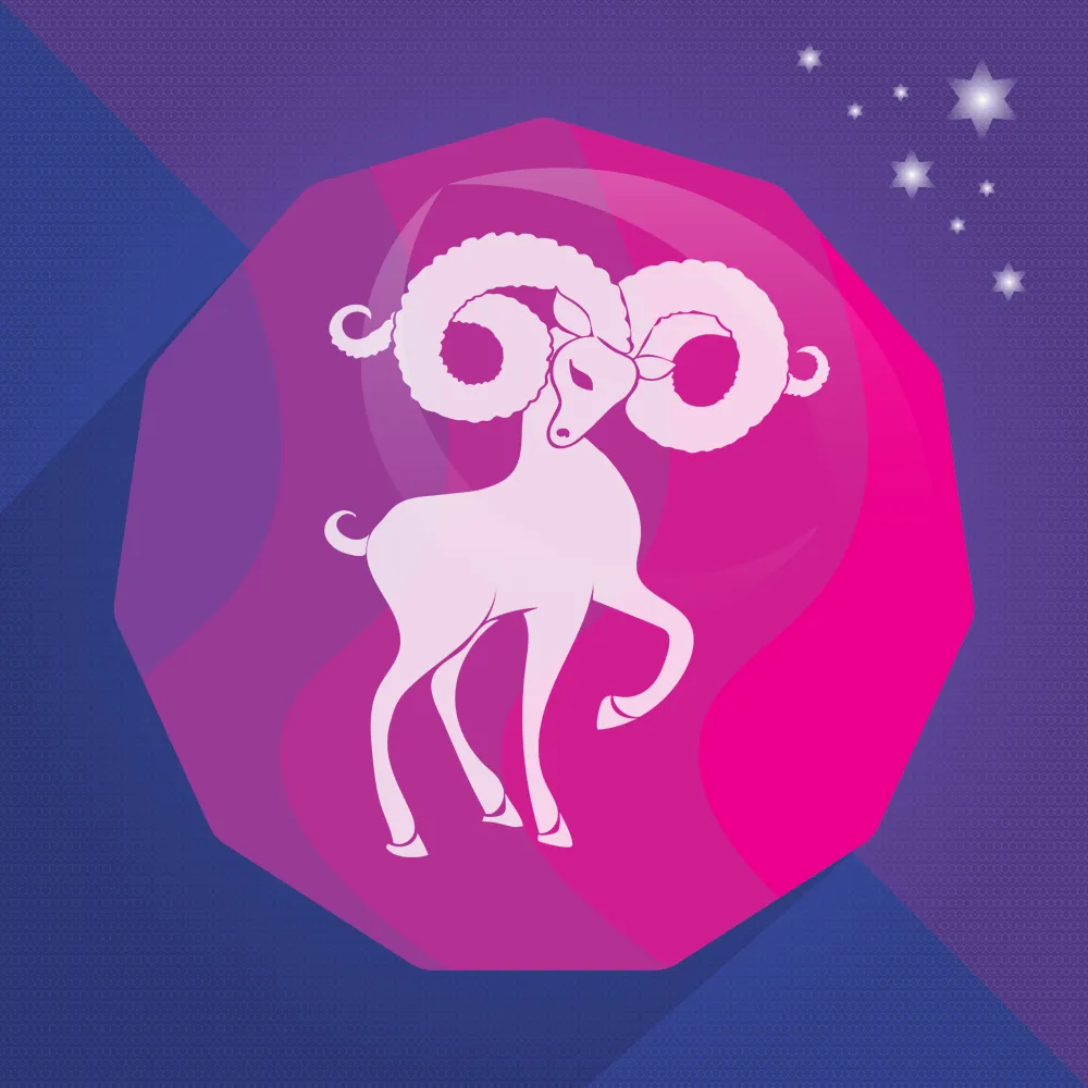 Aries zodiac sign symbol